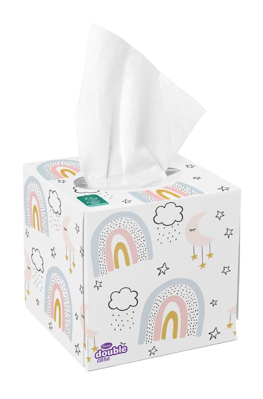 Violet boxed cosmetic scarf