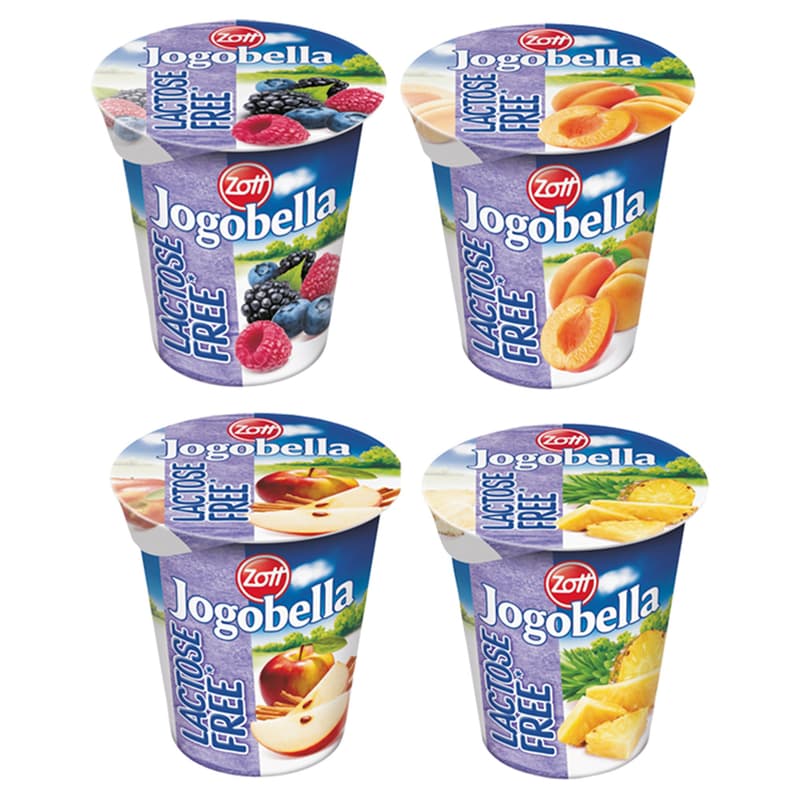 Jogobella Laktózmentes joghurt többféle ízben