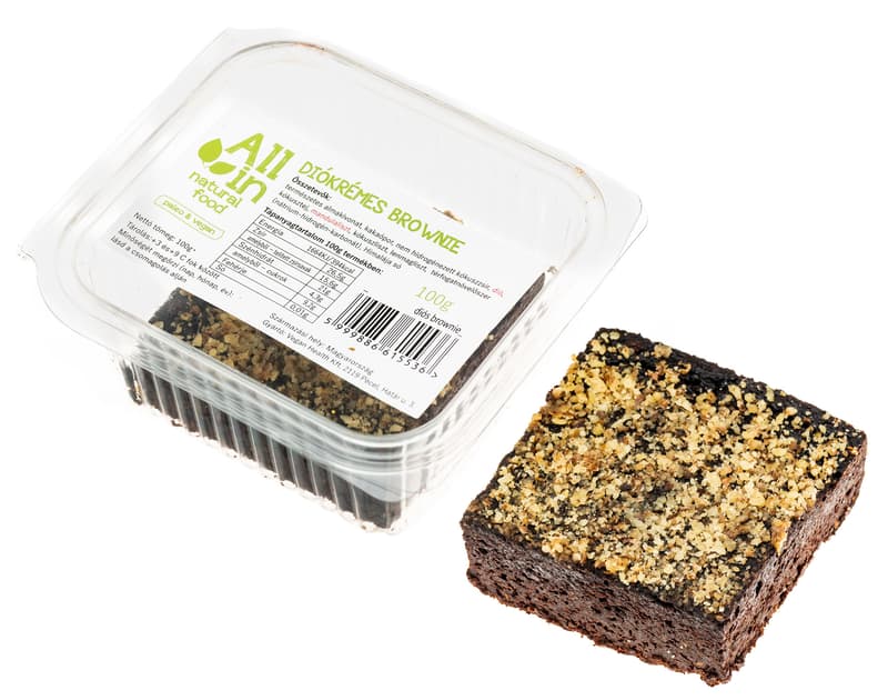 All in Natural Food Diós Brownie sütemény