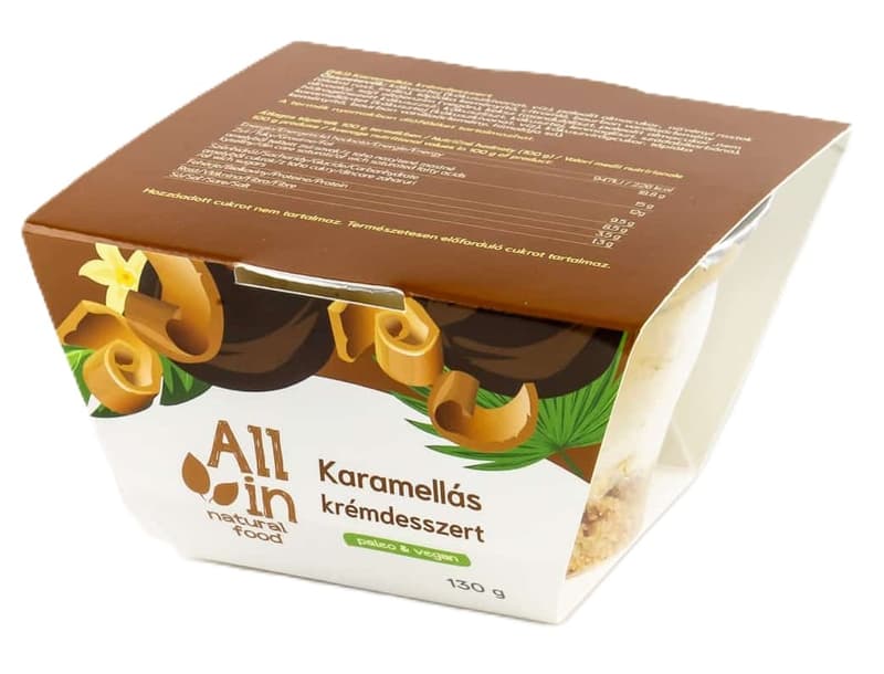 All in Natural Food Caramel Cream Dessert
