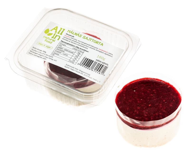 All in Natural Food Raspberry Cashew Cake
