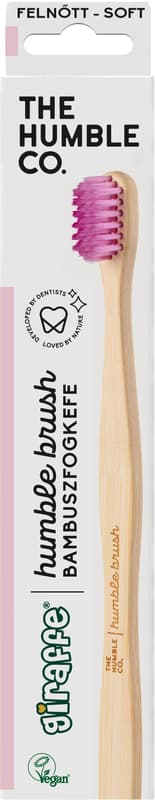 giraffe® Bambusz fogkefe felnőtt / Soft Lila