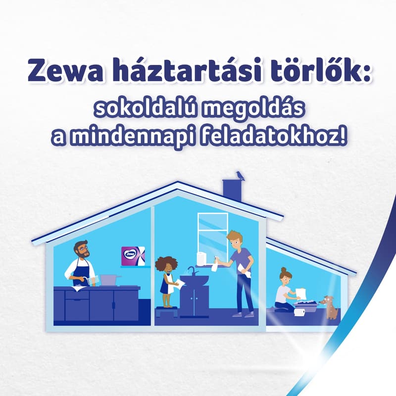 Zewa Premium Jumbo háztartási papírtörlő 3 rétegű 1 tekercs