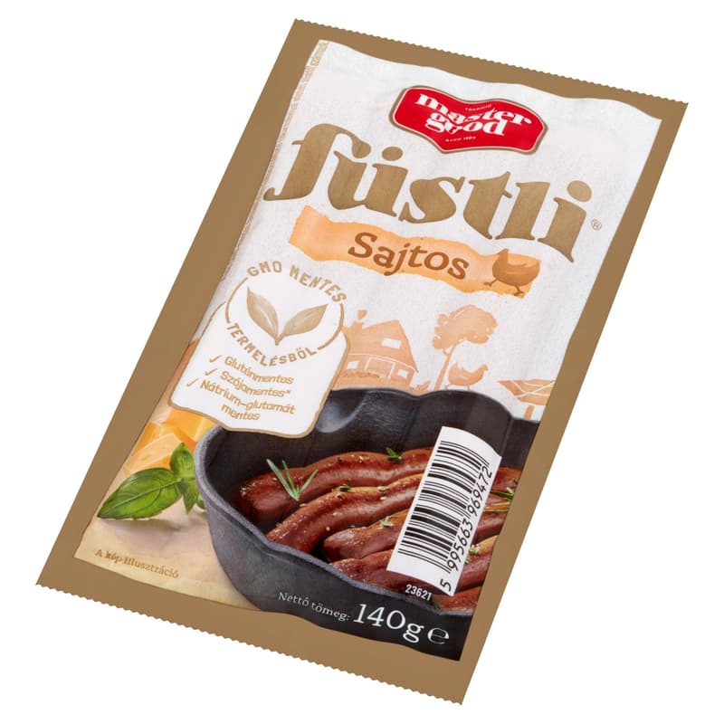 Master Good Füstli főtt, sajtos, füst ízesítésű virsli