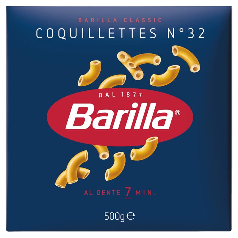 Barilla Coquillettes apró durum száraztészta