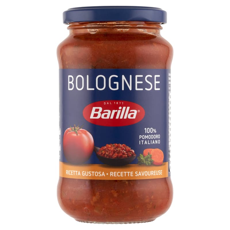 Barilla tomato sauce Bolognese style with beef and pork