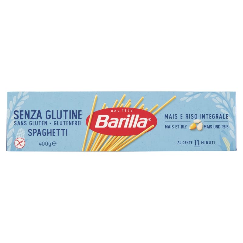 Barilla Spaghetti is a gluten-free dry pasta