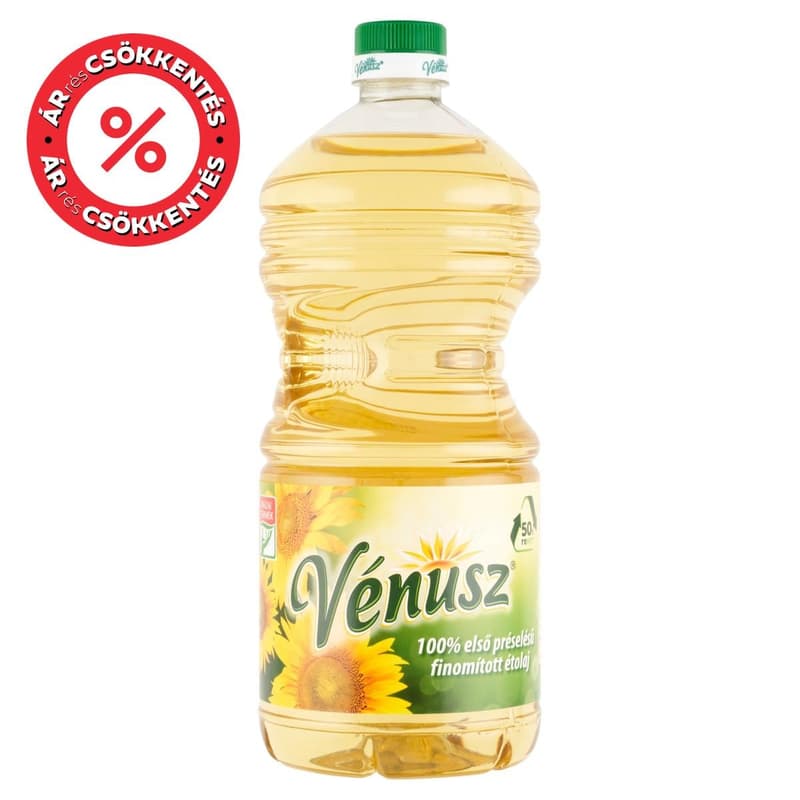 Venus first pressed, refined sunflower cooking oil