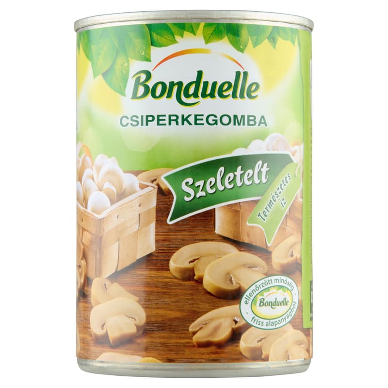 Sliced mushrooms in cans