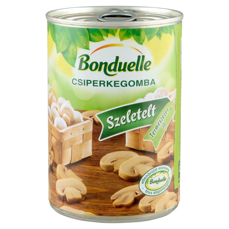Sliced mushrooms in cans