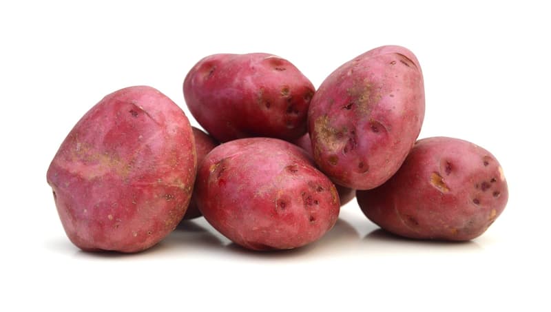 Red skin potatoes, packed