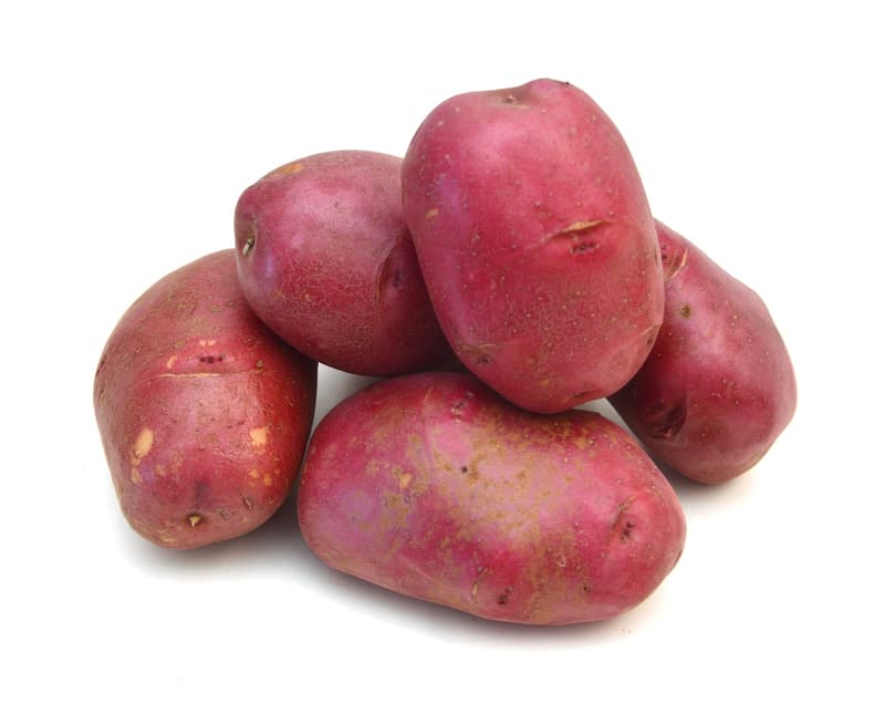 Red skin potatoes, packed