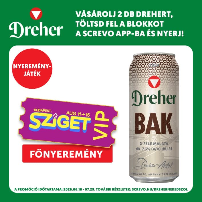 Dreher Bak minőségi barna sör 7,3%