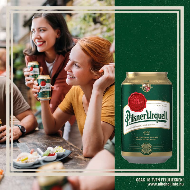Pilsner Urquell quality light beer 4.4%