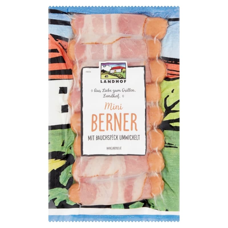 Landhof Mini Berner grillkolbász 8 db