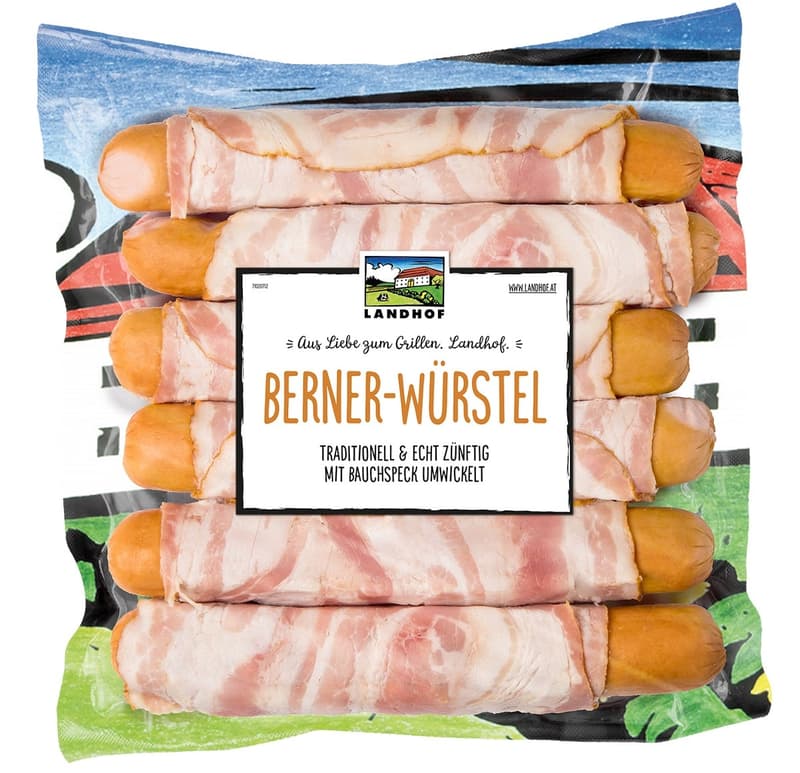 Landhof Sajtos Berni grillkolbász füstölt