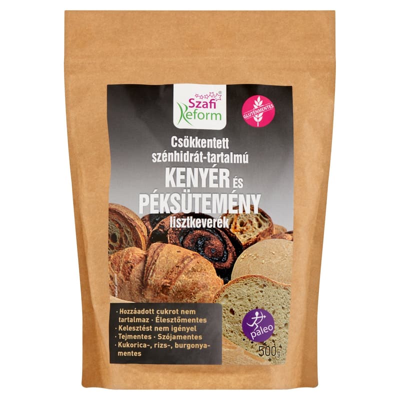 Szafi Reform csökkentett szénhidrát tartalmú kenyér és péksütemény lisztkeverék (gluténmentes)