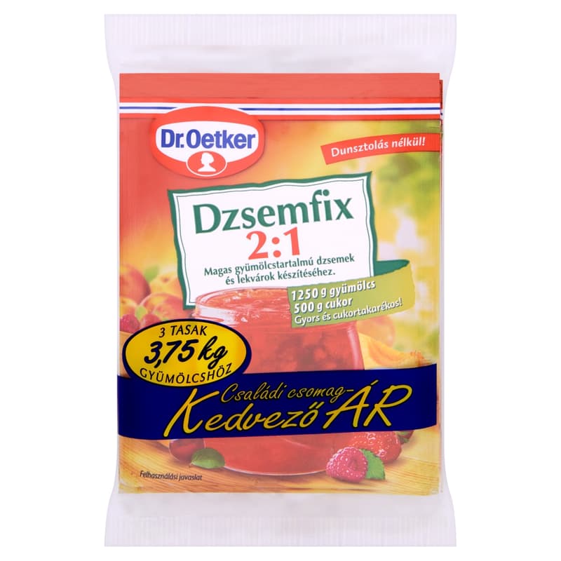 Dr. Oetker Dzsemfix 2:1 családi csomag 3 db-os