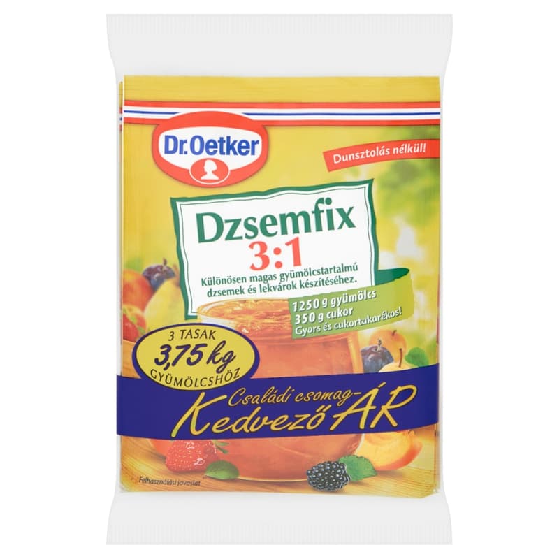 Dr. Oetker Dzsemfix 3:1 családi csomag 3 db-os