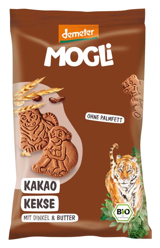 MOGLI BIO Mini Tiger Kakaós keksz