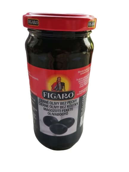 Figaro fekete olívabogyó magozott üveges (240 g)
