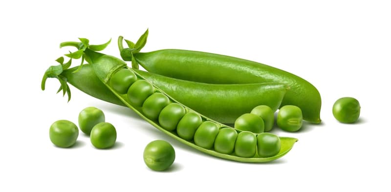 Green peas, packaged