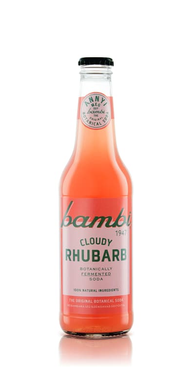 BAMBI Cloudy Rhubarb prémium kraft üdítőital