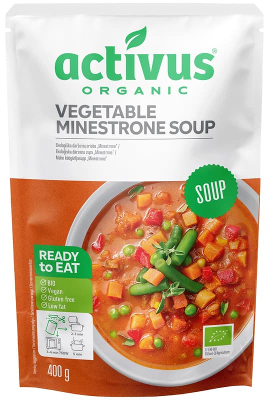Auga Organic Vegan Vegetable Minestrone Soup