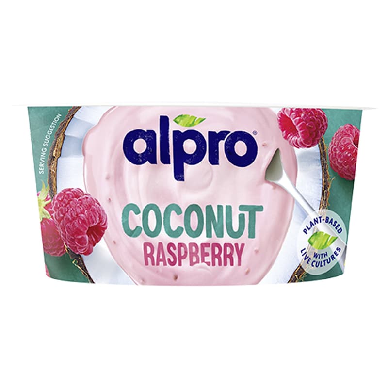 Alpro Raspberry Flavoured Coconut Based Alternative to Yogurt
