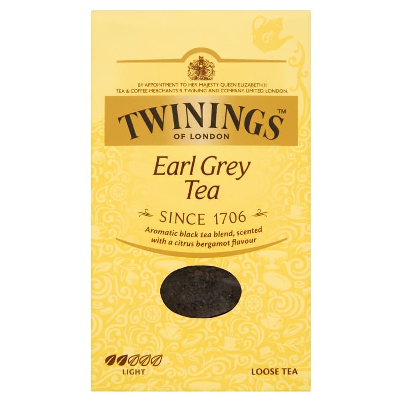 Twinings Earl Grey fibre tea in paper box
