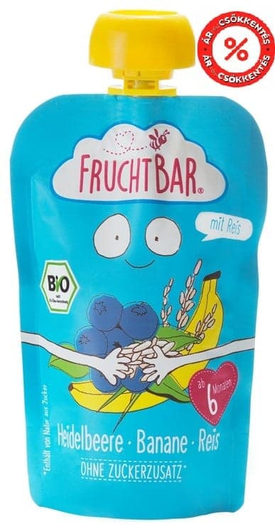 Fruchtbar BIO Áfonya-Banán-Rizs 6 hónapos kortól