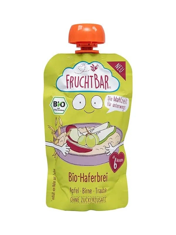 Fruchtbar BIO Alma-Körte-Szőlő-Zab 6 hónapos kortól