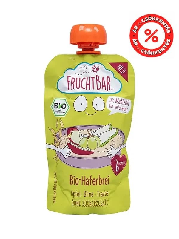 Fruchtbar BIO Alma-Körte-Szőlő-Zab 6 hónapos kortól