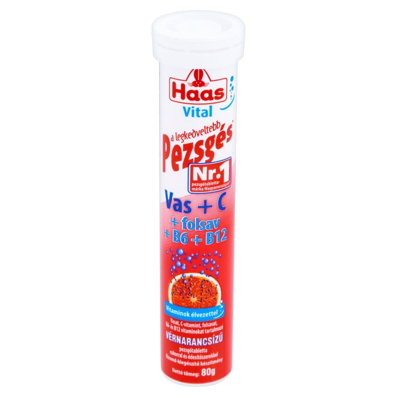 Haas Effervescent Tablets Iron + Vitamin C