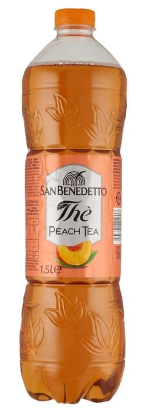 San Benedetto peach ice tea flavored soft drink