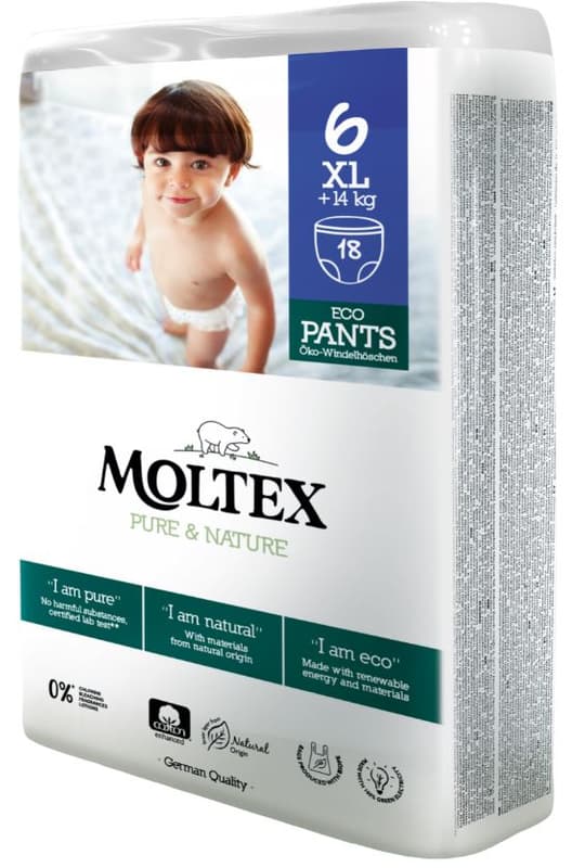 MOLTEX Pure & Nature ECO diaper 14+ kg (size 6)