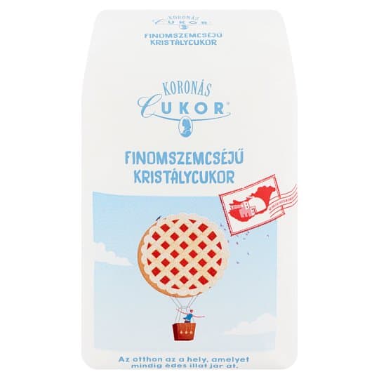 Koronás prémium finomszemcsés kristálycukor