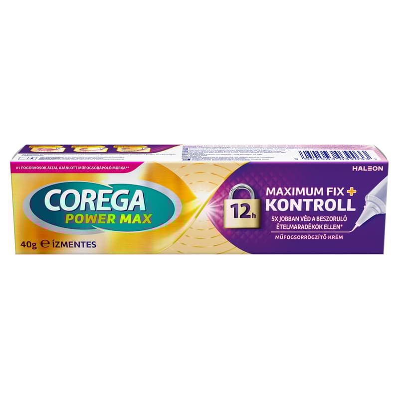 Corega Max Kontroll műfogsorrögzítő krém