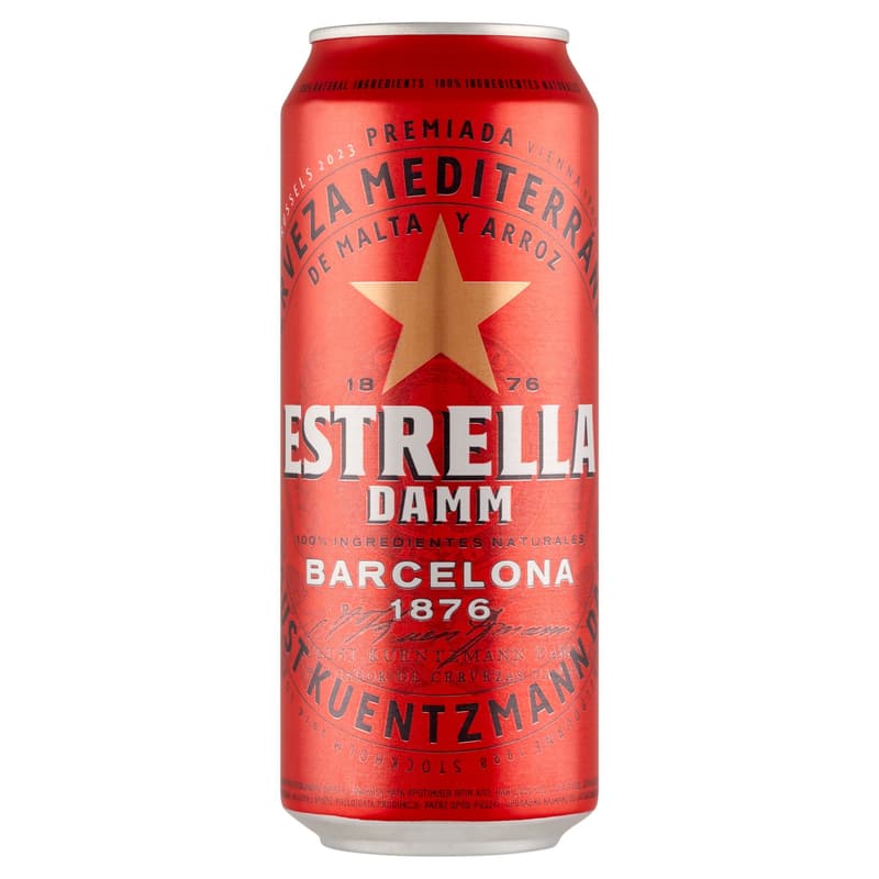 Estrella Damm eredeti spanyol világos sör 4,6% (dobozos)
