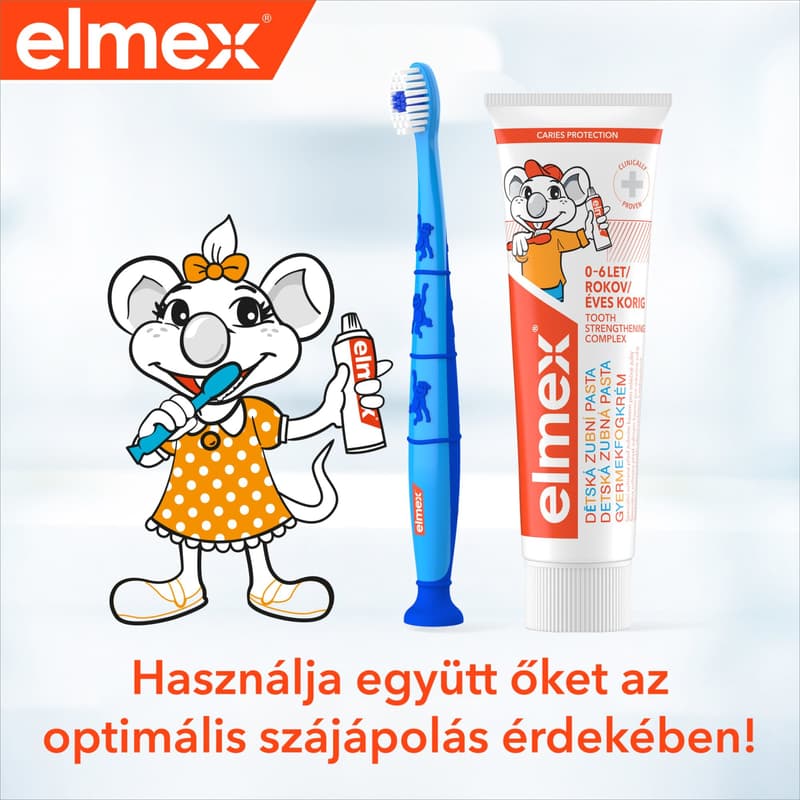 elmex Kids gyerek fogkrém 0-6 éves gyermekeknek