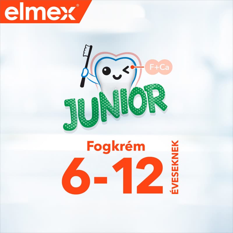 elmex Junior gyerek fogkrém 6-12 éves gyermekeknek