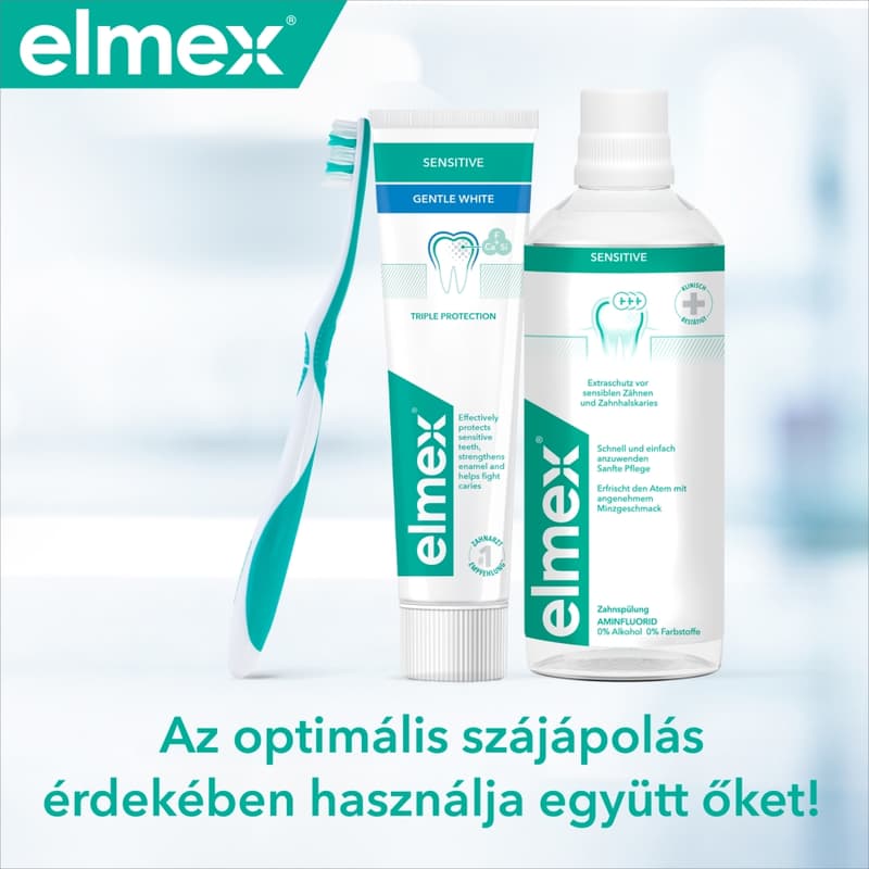 elmex Sensitive Gentle White fogkrém érzékeny fogakra