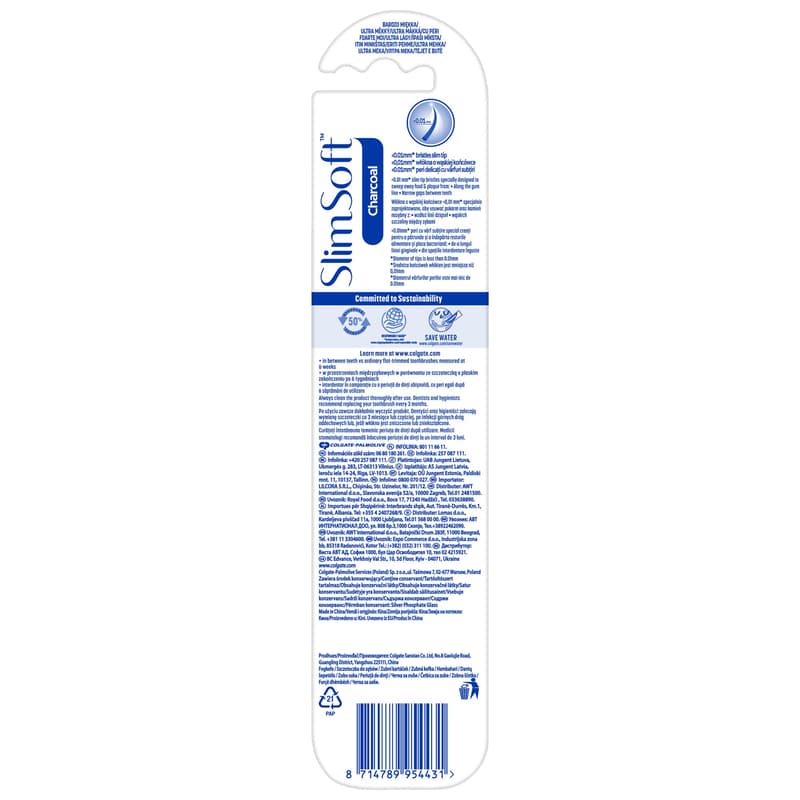 Colgate Slim Soft Charcoal soft toothbrush