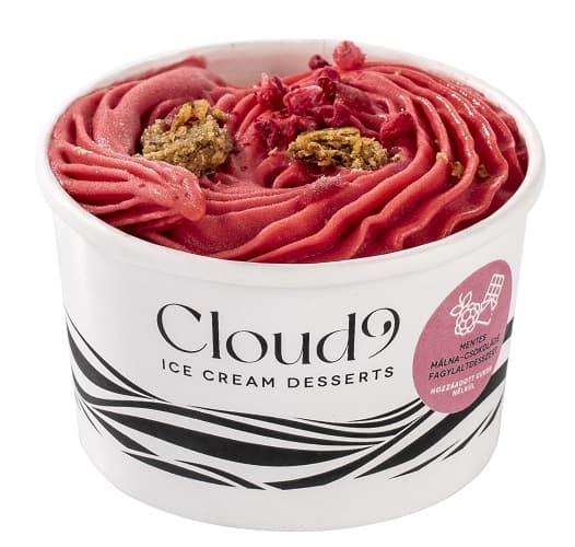 Cloud 9 fagylaltdesszert, mentes csokoládé - málna / hozzáadott cukor nélkül, édesítőszerrel