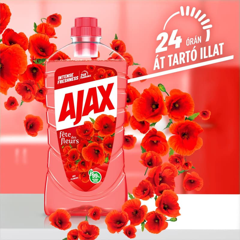 AJAX Floral Fiesta Red Flowers Általános tisztítószer