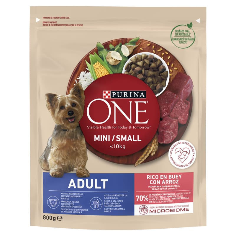 ONE MINI ADULT Beef-rich dry dog ​​food