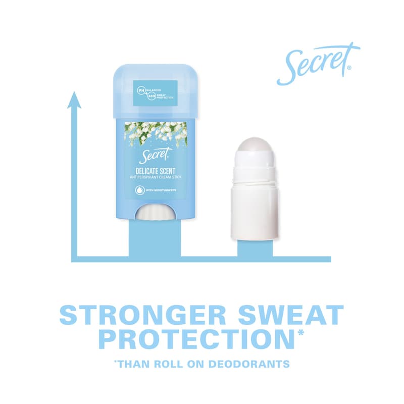 Secret Delicate Női Izzadásgátló Krémstift