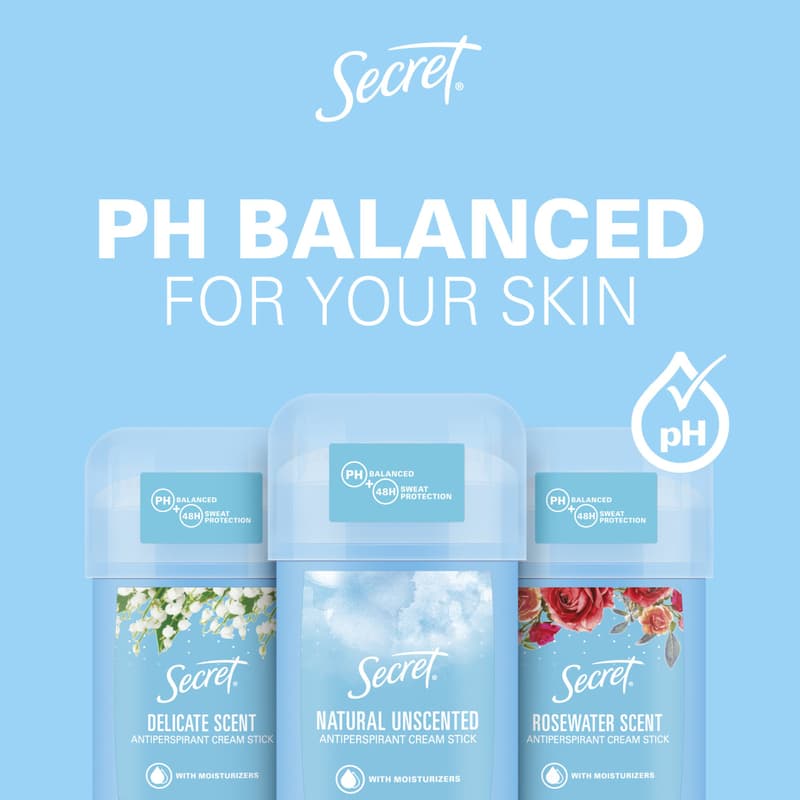 Secret Delicate Női Izzadásgátló Krémstift