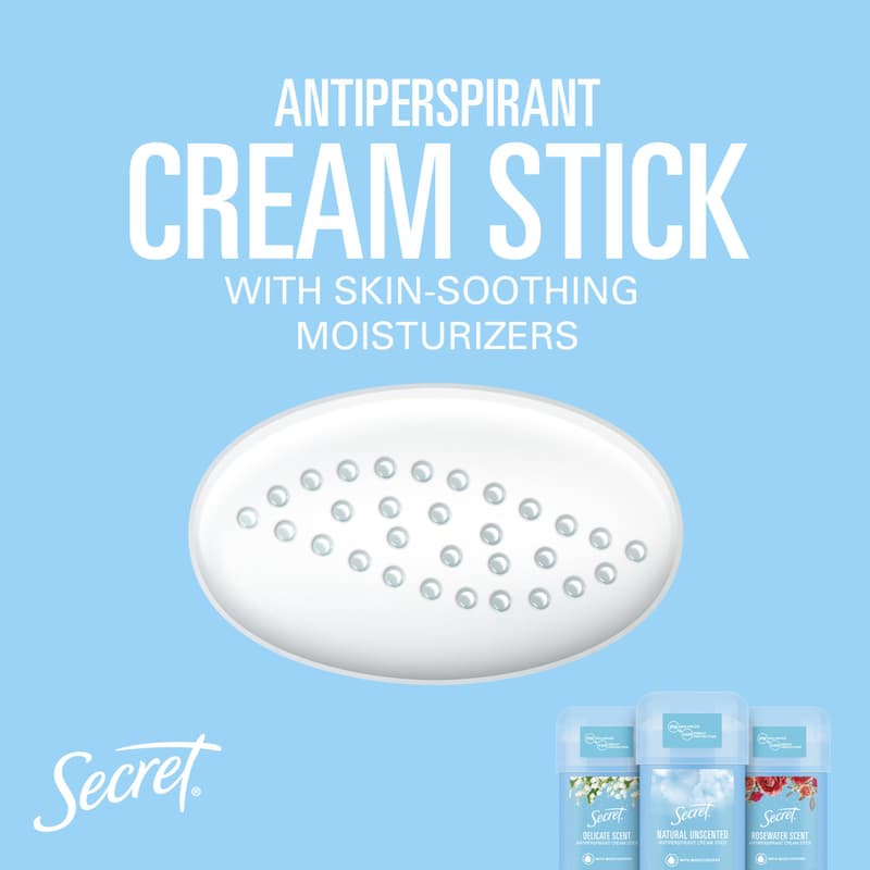 Secret Delicate Női Izzadásgátló Krémstift