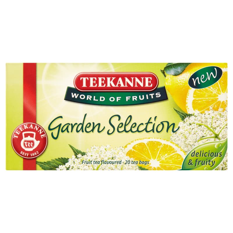 Teekanne World of Fruits Garden Selection elderberry and lemon flavored fruit tea blend 20 filters